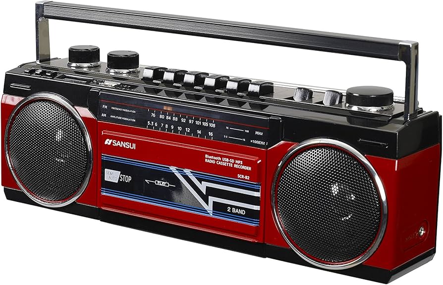 Amazon.co.jp: SANSUI Bluetooth搭載ラジカセ【USB/SDカードMP3再生