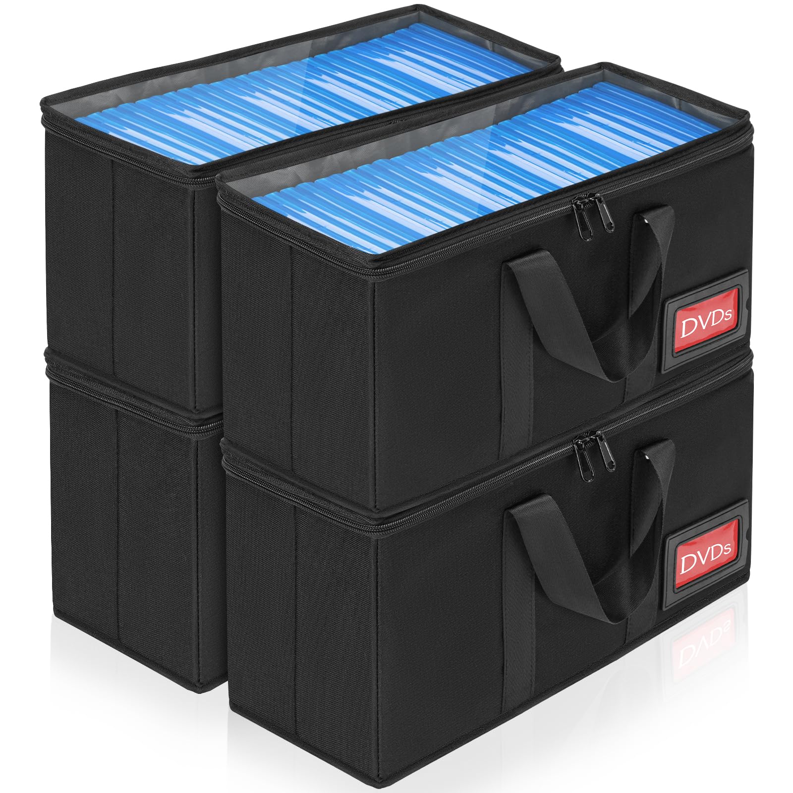 Amazon.co.jp: Negrew DVD収納 CD 透明 収納ケース 透明窓 ラベル