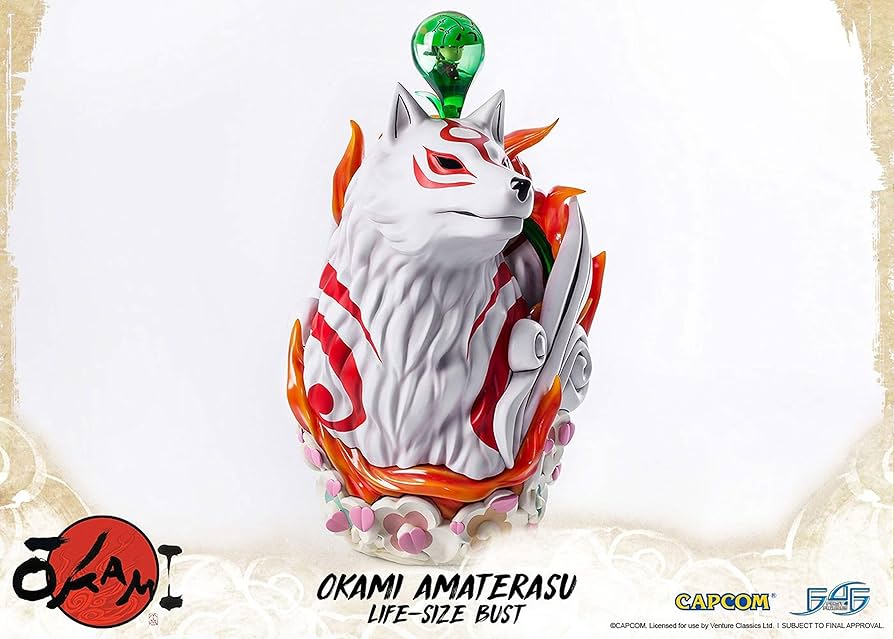 Amazon.com: First 4 Figures Okami Bust 1/1 Amaterasu 67 cm Busti