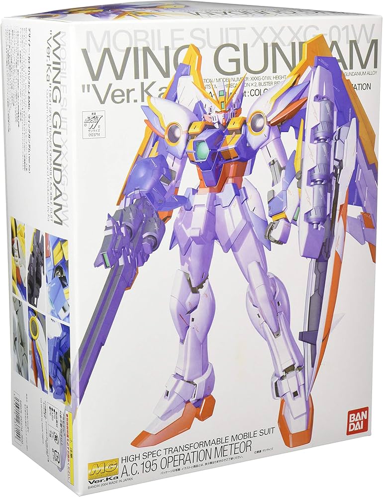 Amazon.com: Bandai Hobby Wing Gundam VER.Ka, Bandai Master Grade