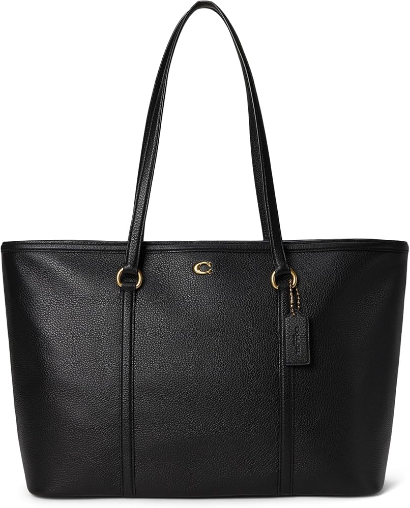 Amazon.com: Coach Large Legacy Zip Tote, B4/Black : Clothing
