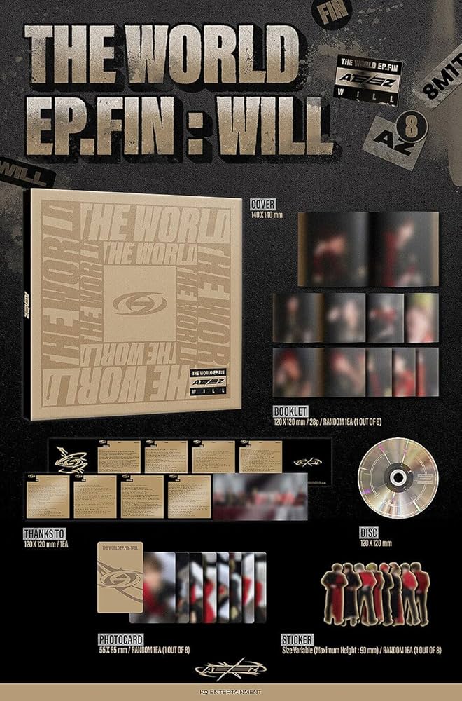 Amazon.com: (DIGIPAK Ver.) ATEEZ [THE WORLD EP.FIN : WILL] The 2nd