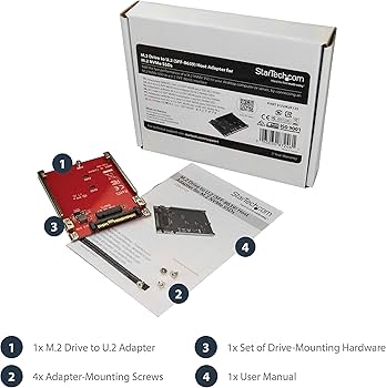 Amazon.co.jp: StarTech.com M.2 - U.2変換アダプタ/M.2 PCIe NVMe SSD