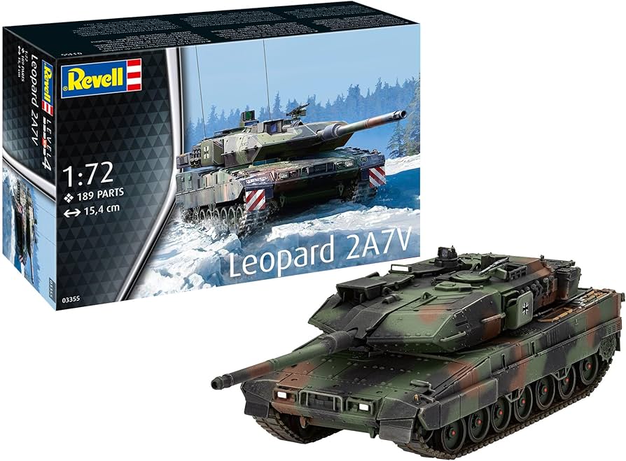 Amazon | ドイツレベル 1/72 ドイツ レオパルド2 A7V プラモデル 03355