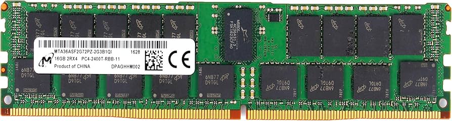 MICRON 16GB PC4-2400T-R DDR4 REG ECC Memory PC4-19200