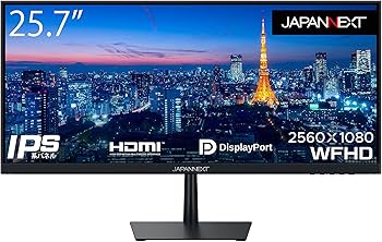 Amazon.co.jp: JAPANNEXT 25.7インチ モニター WFHD 2560x1080解像度