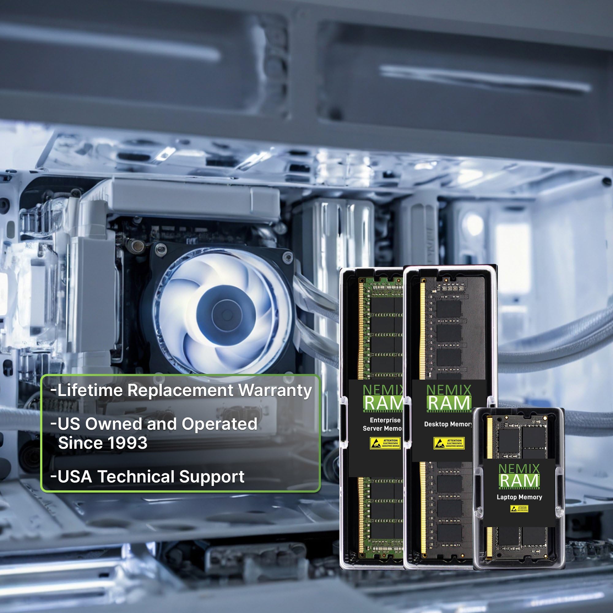 NEMIX RAM 256GB (4X64GB) DDR5 5600MHZ PC5-44800 2Rx4 1.1V 288-PIN