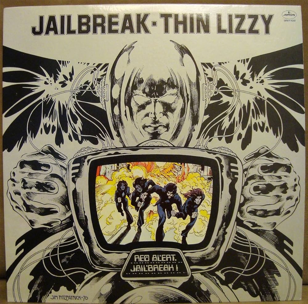 Thin Lizzy JAILBREAK - Mercury Records 1976 - USED Vinyl LP Record
