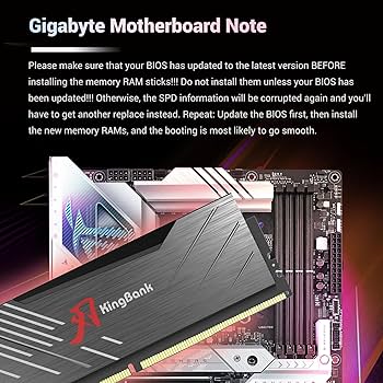 Amazon.co.jp: Computer Ram KingBank DDR5 32GB (2x16GB) 6800MHz 1.4