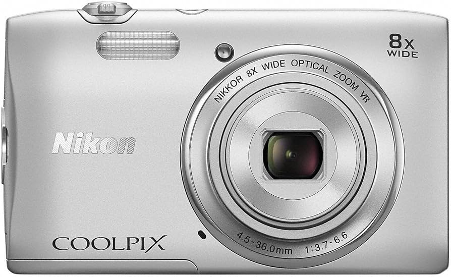 Amazon.com : Nikon Digital Camera COOLPIX S3600 Silver S3600SL