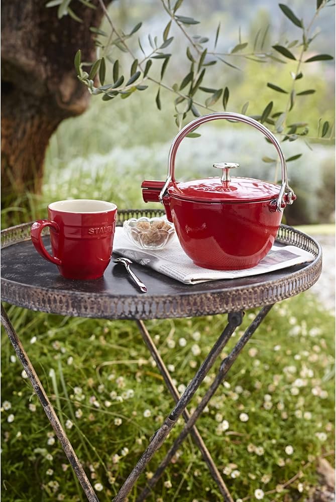 Amazon｜staub ストウブ 「 ラウンド ティーポット チェリー 16.5cm