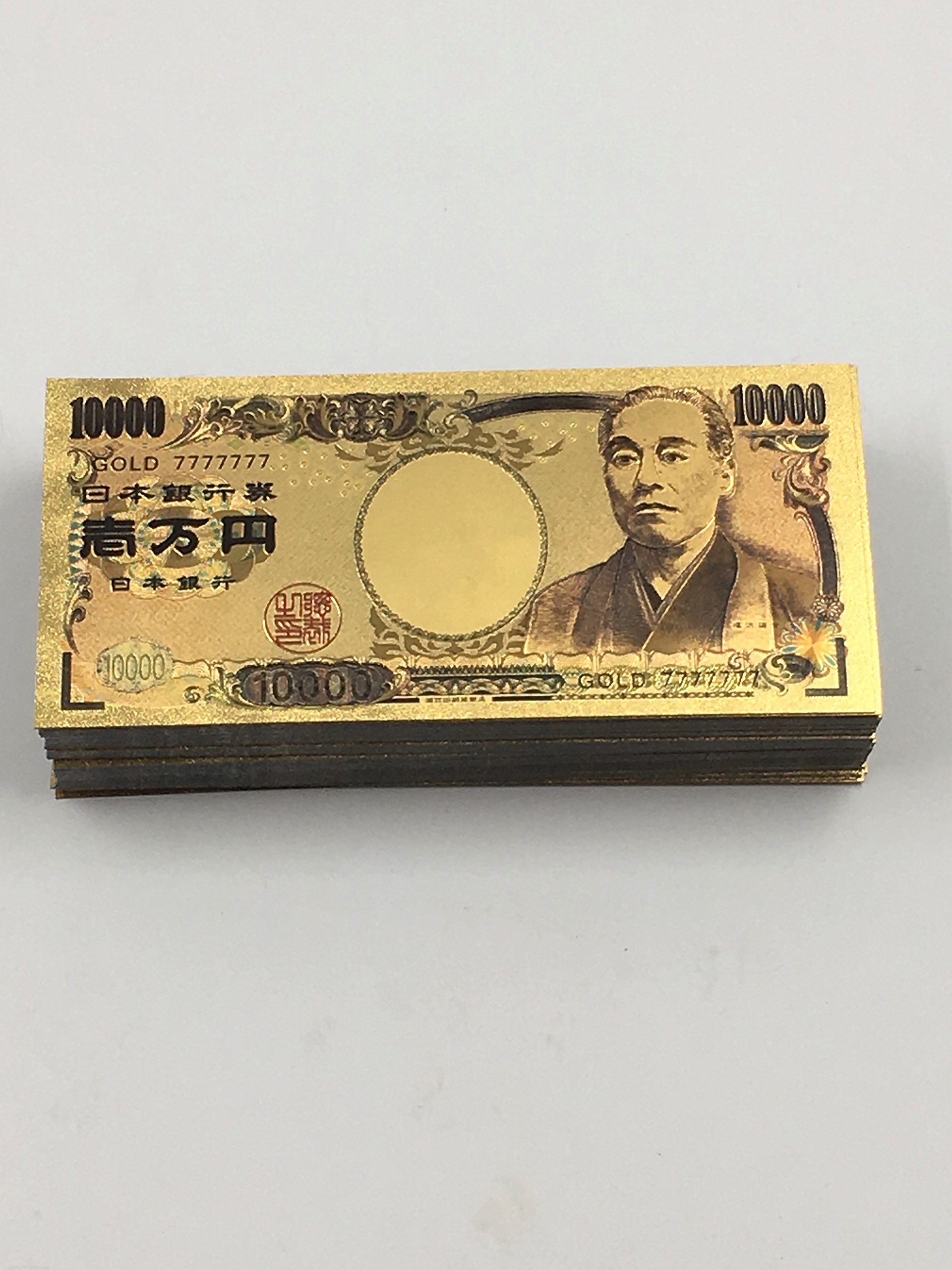 Amazon.co.jp: Mignon Lapin 24K 風水 金運 アップ 日本円 札 10000