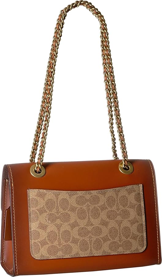 COACH Parker in Signature Canvas With Tea Rose Turnlock B4/Rust