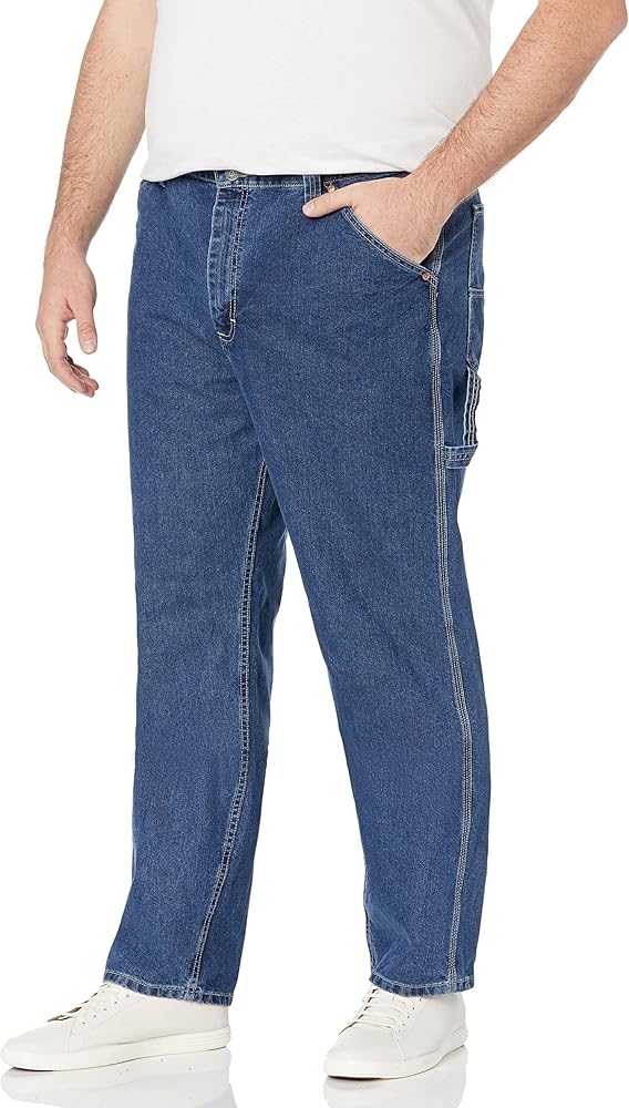 Lee Men's Big-Tall Carpenter Jean, Original Stone, 56W x 32L at