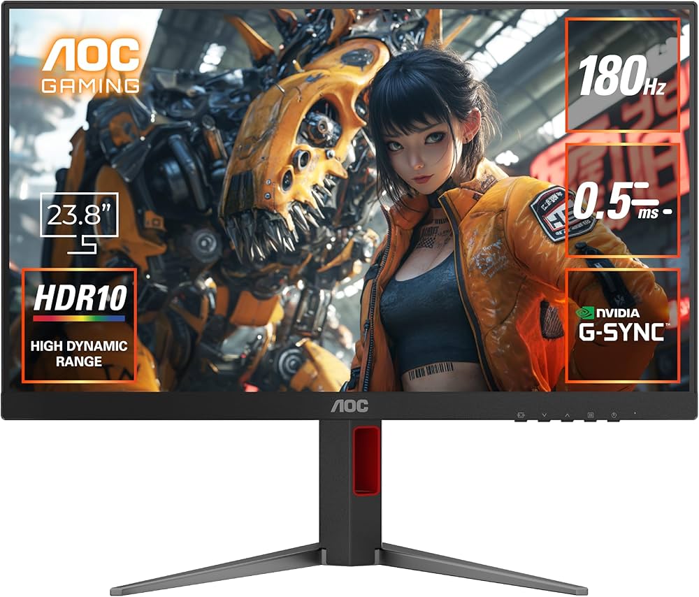 Amazon.co.jp: AOC ゲーミングモニター 23.8インチ, 1920×1080@180Hz