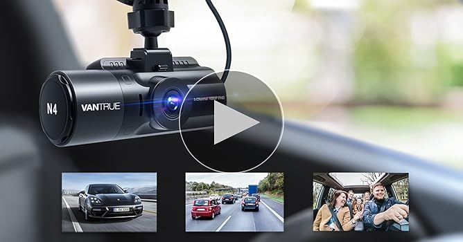 Amazon.co.jp: 4K録画 3カメラ 360度 ドライブレコーダー VANTRUE N4