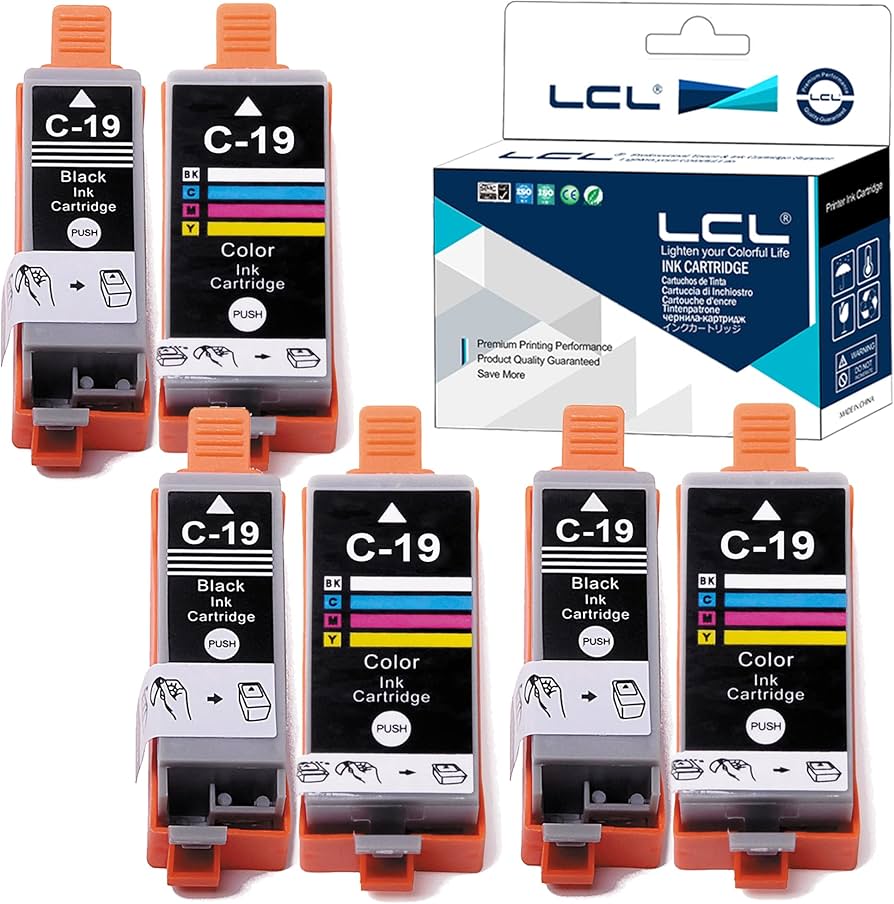 Amazon.co.jp: LCL Canon用 キャノン用 BCI-19 (6パック 3ブラック 3