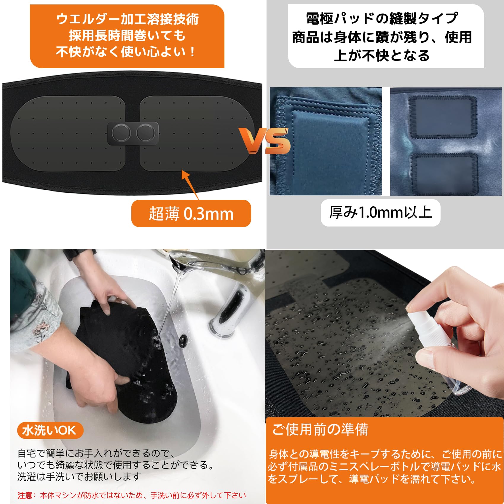 Amazon.co.jp: ems 腹筋ベルト【ジェルシート不要 実用新案登録】 筋