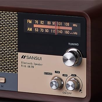 Amazon.co.jp: Sansui Wood MSR-1 WD Bluetooth Speaker with AM/FM