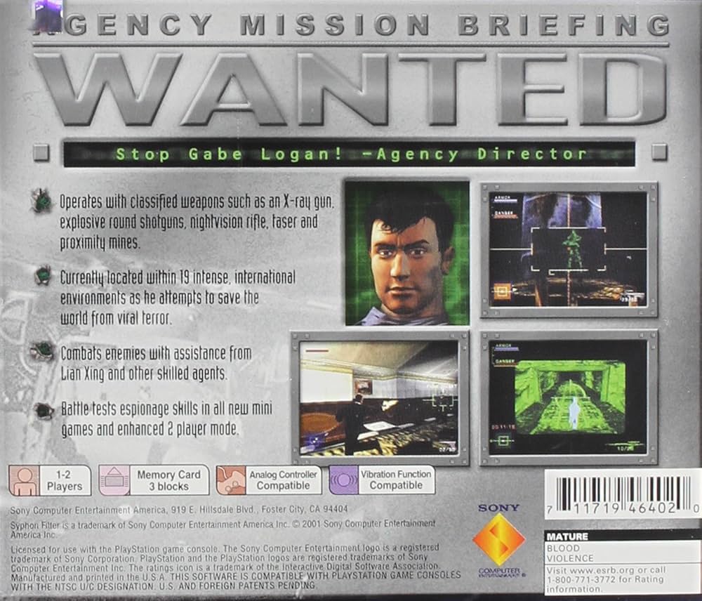 Amazon.com: Syphon Filter 3 - PlayStation : Video Games