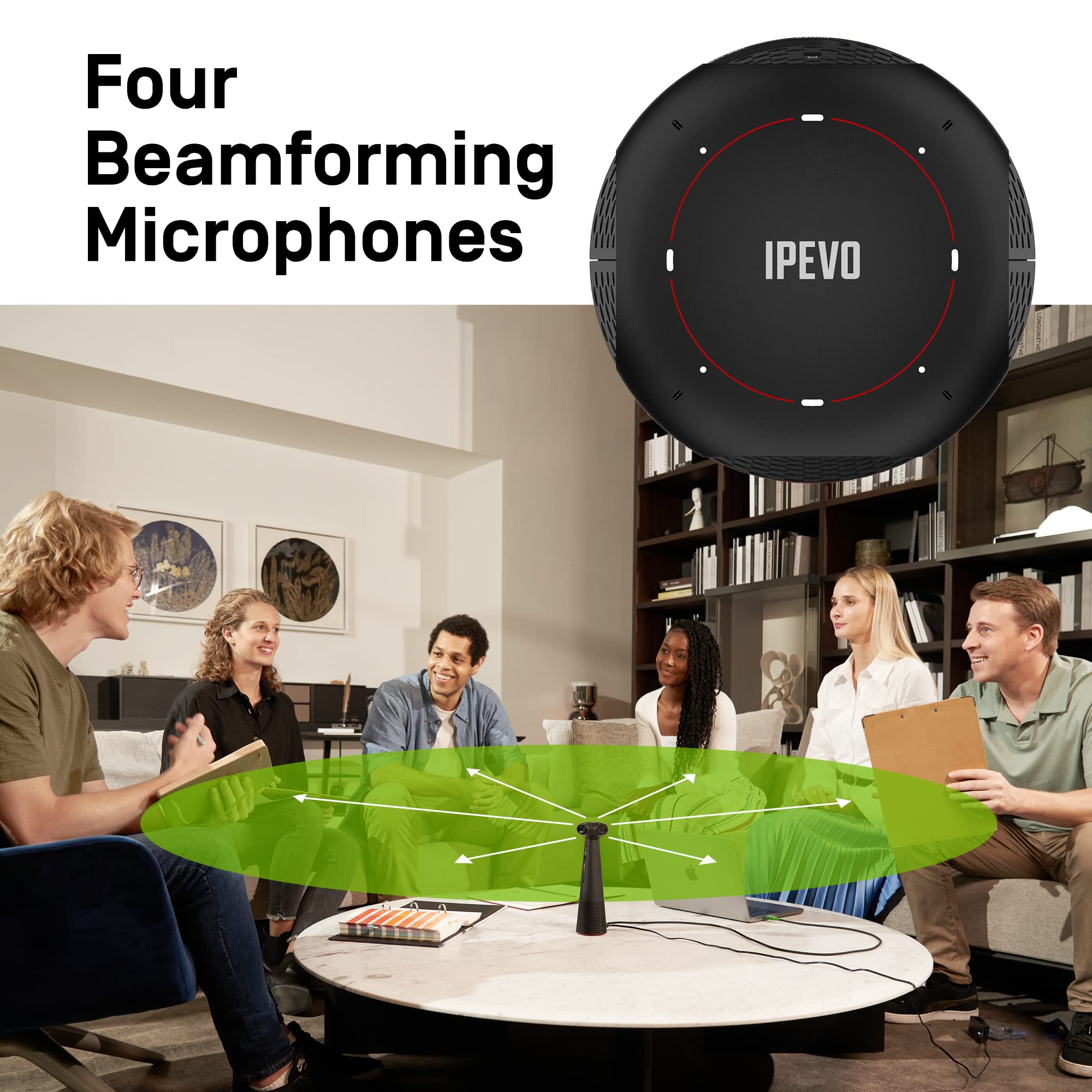 Amazon.com: IPEVO Totem 360, Panoramic 360-Degree Conference