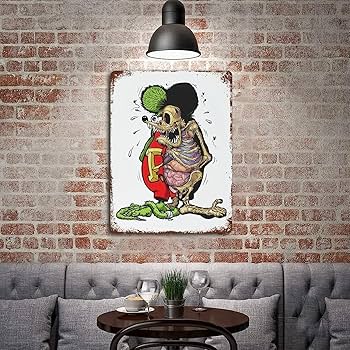 RATFINK壁掛けオブジェ Amazon.co.jp: ラット フィンク 金属ポスター