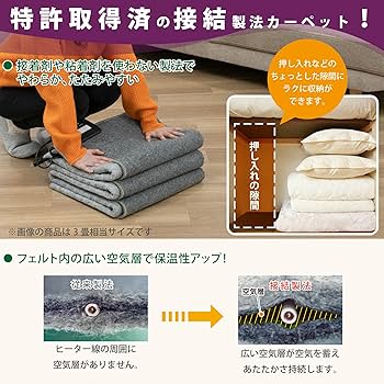 Amazon | 広電(KODEN) 電気カーペット ホットカーペット 本体 235