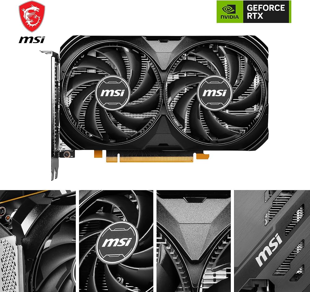 Amazon | MSI GeForce RTX 4060 Ventus 2X ブラック 8G OC ゲーミング