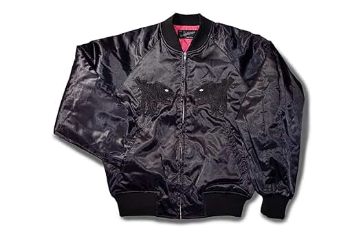 Amazon.co.jp: [星姫] (hoshihime スカジャン(竹トラ) サテン(黒×黒