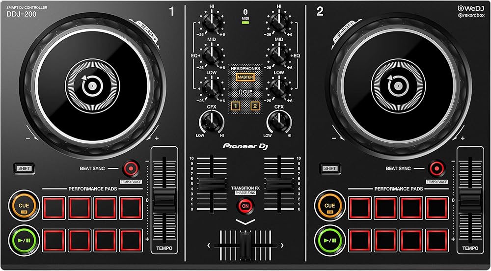 Pioneer DJ DDJ-200 Smart DJ Controller, Black : Amazon.it