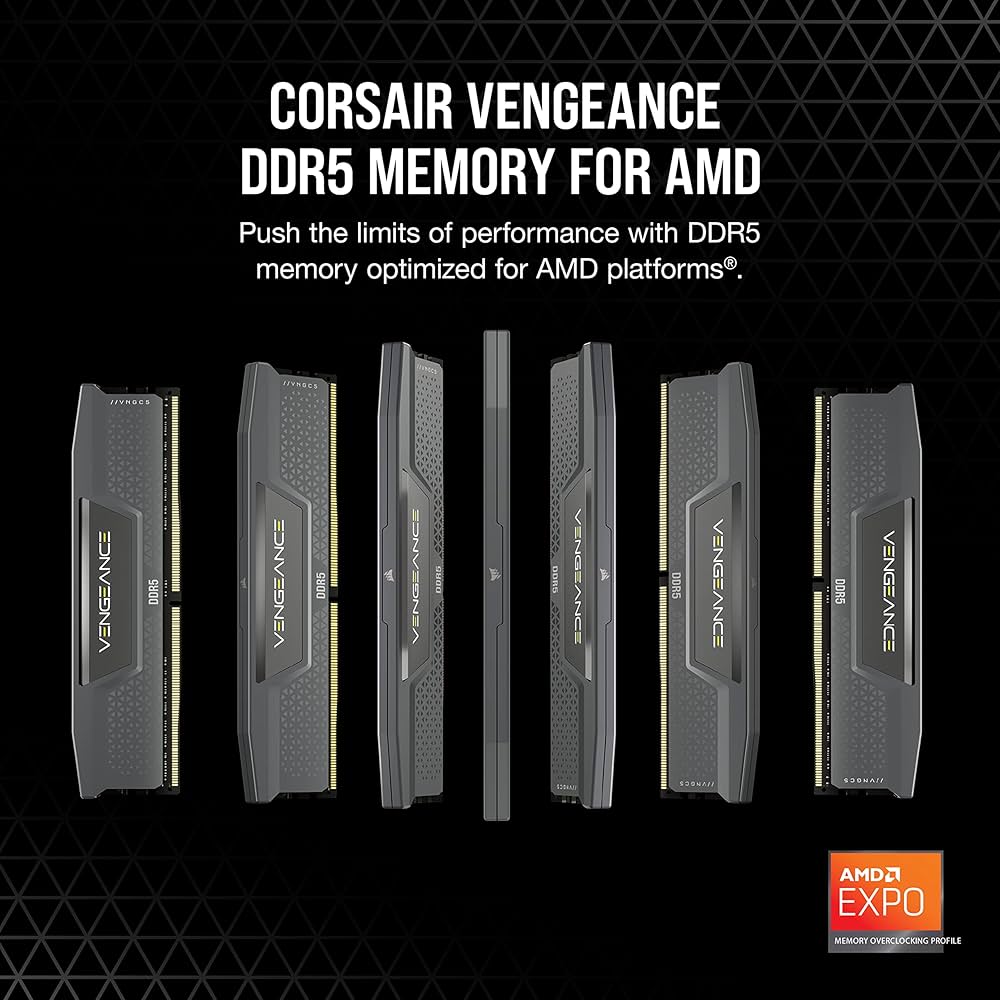 CORSAIR VENGEANCE DDR5 RAM 32GB (2x16GB) 6000MHz CL36-44-44-96