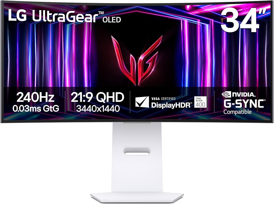 Amazon.com: LG 34GS95QE 34-inch Ultragear OLED Curved Gaming
