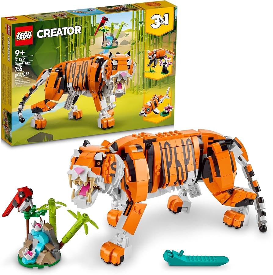 Amazon.com: LEGO Creator 3 in 1 Majestic Tiger - Building Toy for