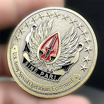 Amazon | 米軍空挺サインパリ特殊作戦コマンドチャレンジコイン 記念