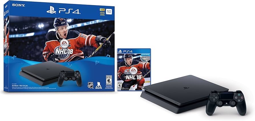 Amazon.com: PlayStation 4 1TB Slim - NHL 18 Bundle Edition : Video