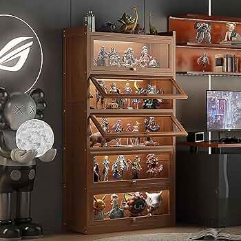 Amazon.co.jp: NEONMAN アクリル ショーケース 天然竹製コレクション