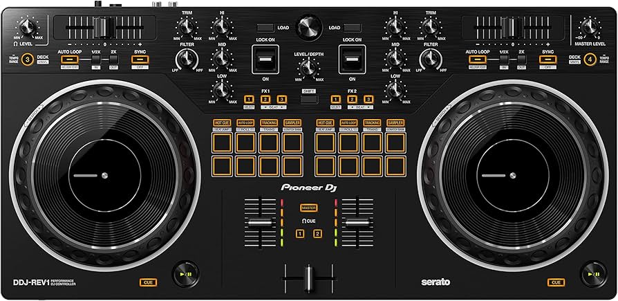 Amazon.com: Pioneer DJ DDJ-REV1 2-deck Serato DJ Controller, Black