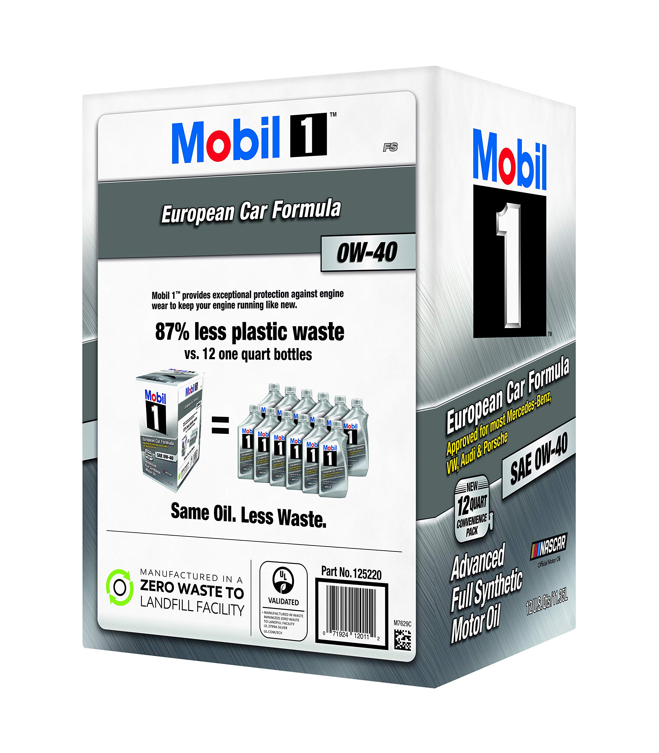 Amazon | MOBIL 1 (モービル1) 0W-40 エンジンオイル 11.35L (12