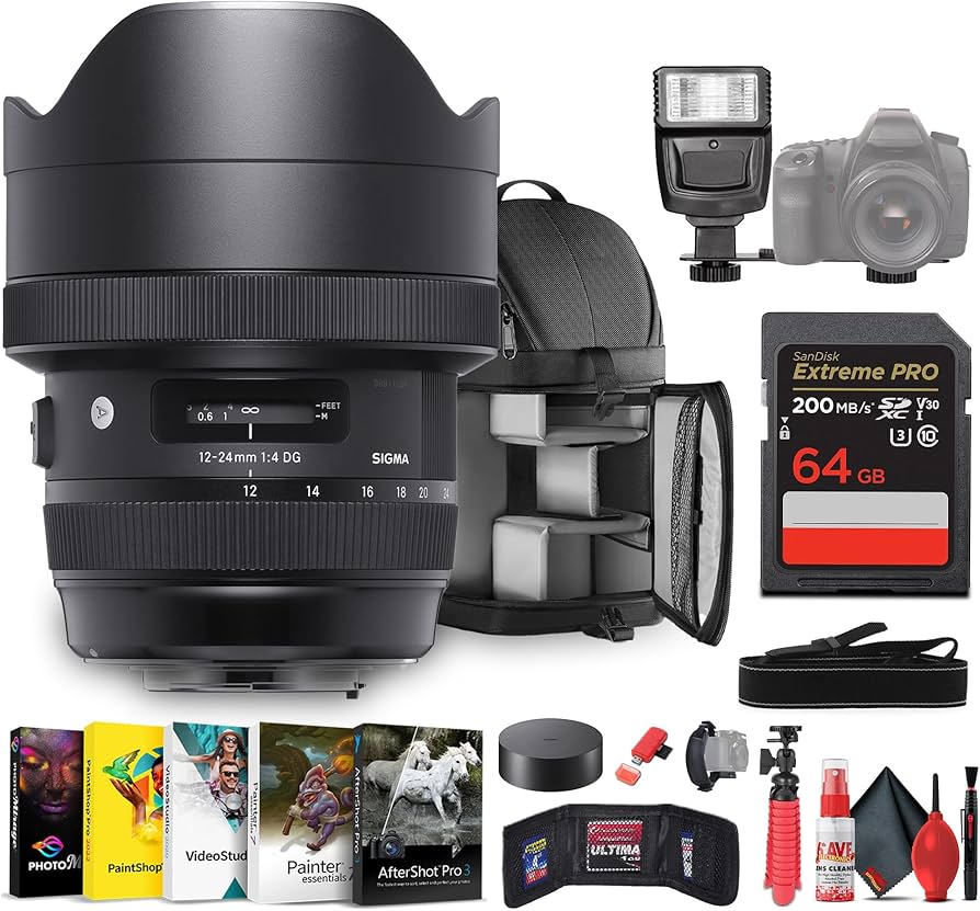 Amazon.com : Sigma 12-24mm f/4 DG HSM Art Lens for Canon EF Bundle