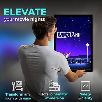 Amazon.co.jp: NexaFrame LEDバックライト付き映画ポスターフレーム