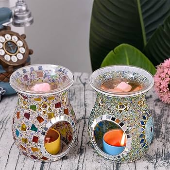 Amazon.co.jp: GIZMAC アロマポット 茶香炉 ガラス アロマ炉 おしゃれ