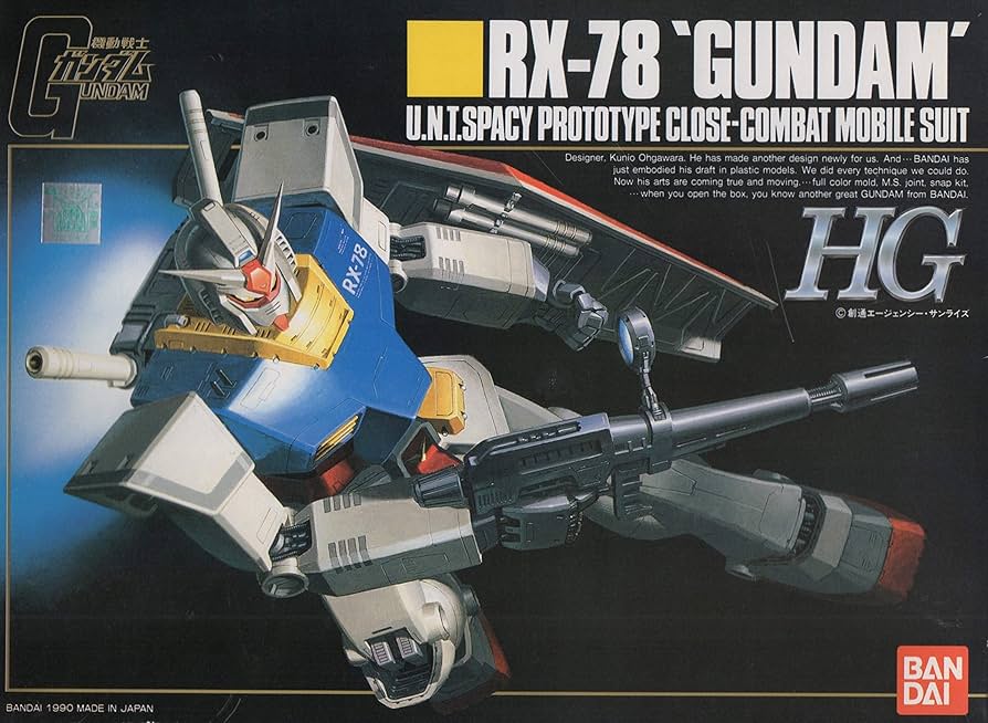 Amazon.com: Bandai HG 1/144 RX-78 Gundam (Mobile Suit Gundam