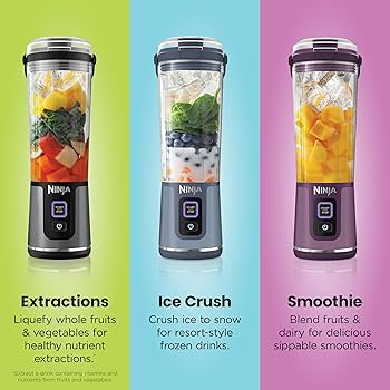 Amazon.com: Ninja BC151BK Blast Portable Blender, Cordless, 18oz