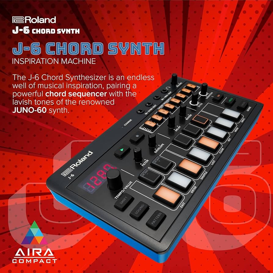 Amazon.com: ROLAND AIRA Compact J-6 CHORD SYNTH | Portable song