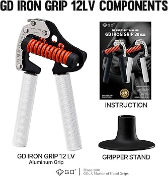 GD Hand Grip Strengthener, Iron Grip Light. 80 Adjustable Hand
