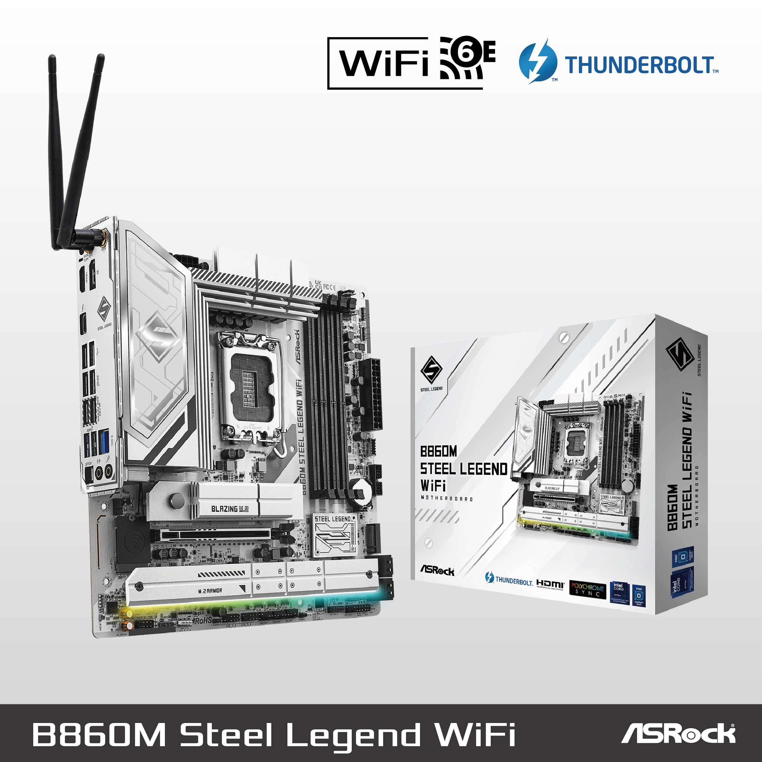 Amazon | ASRock マザーボード B860M Steel Legend WiFi Intel CPU