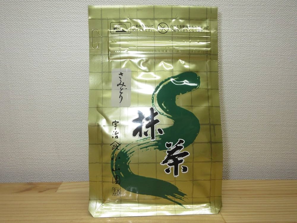 Amazon.co.jp: 山政小山園 抹茶 さみどり (茶道用 袋入り) 100g : 食品