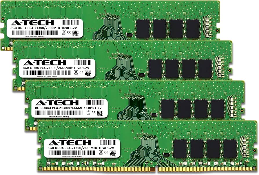 A-Tech 32GB (4x8GB) RAM Replacement for CT4K8G4DFS8266 | DDR4