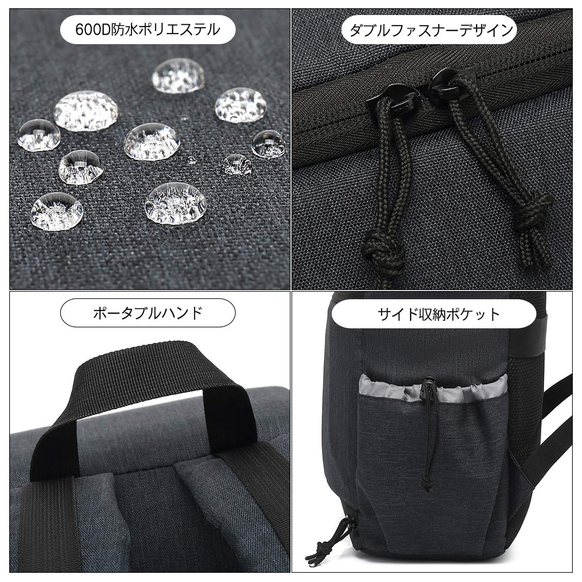 Amazon | 多機能 カメラバッグ カメラリュック 一眼レフ/三脚収納 軽量