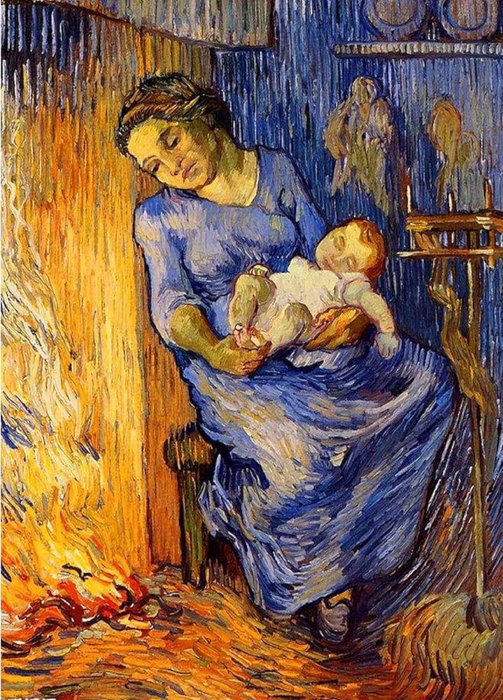 Amazon | 母と子のゴッホ-DIY5Dダイヤモンド絵画クロスステッチキット